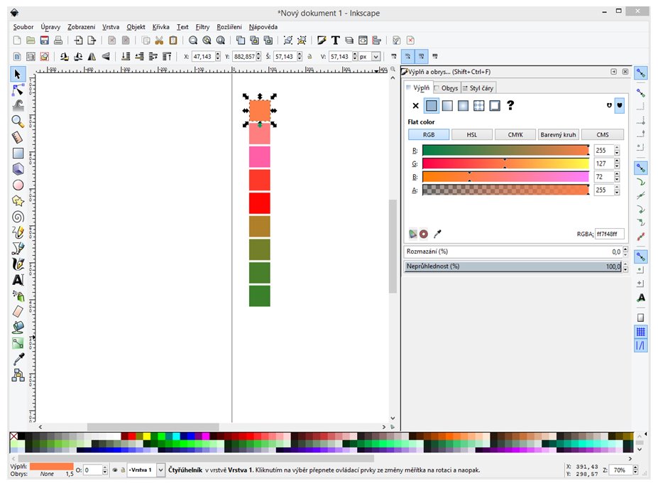 inkscape barvy paleta