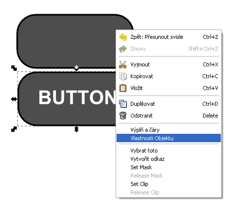 inkscape tlačítko